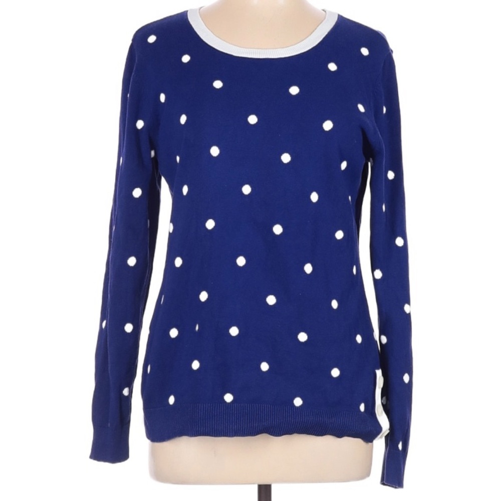 Talbots Outlet Pullover Polka Dot Sweater L